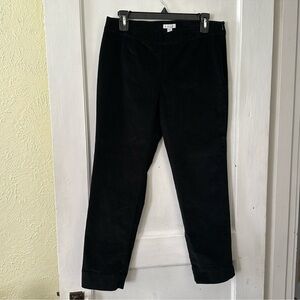 J.Jill Boho Pull On Black Corduroy Pants